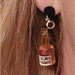 Mini Grand Marnier dangle earrings